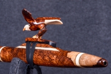 Brazilian Rosewood Burl Native American Flute, Minor, High C-5, #S1D (10)